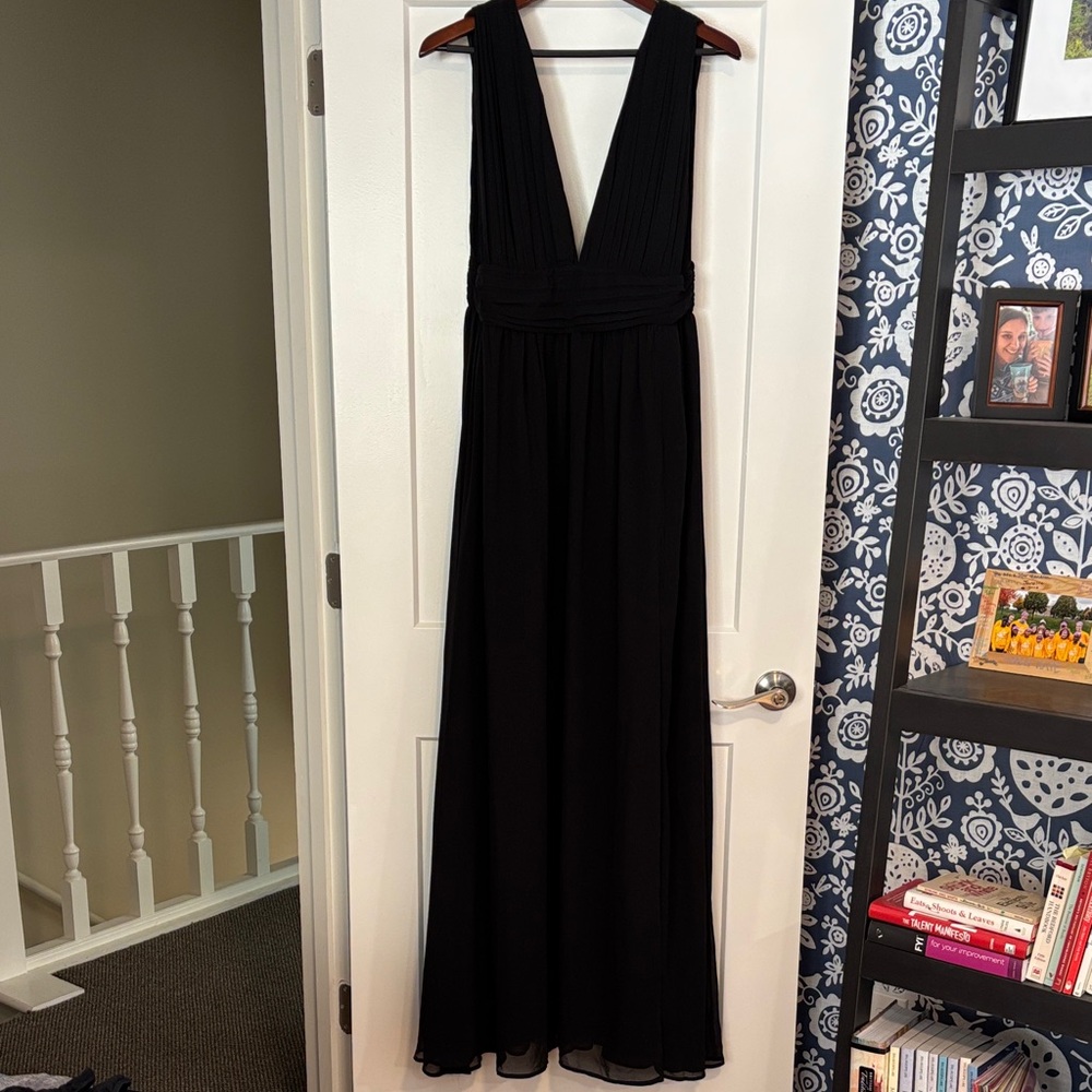 Lulu's Heavenly Hues Black Maxi Dress